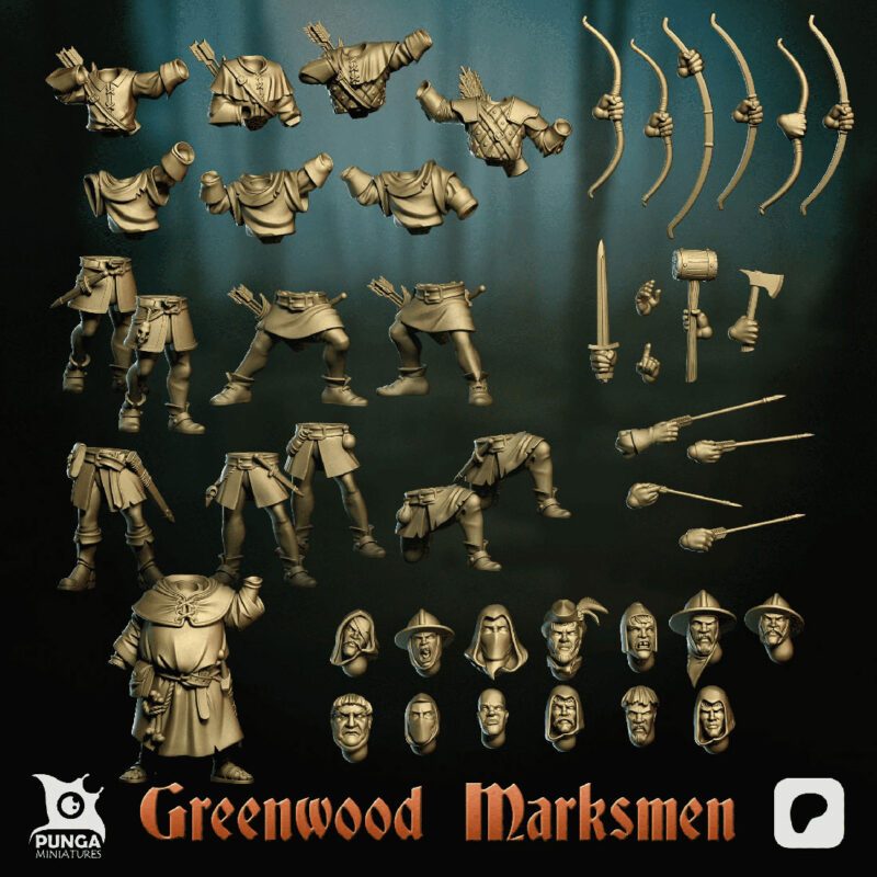 Greenwood Marksmen warband - Armes