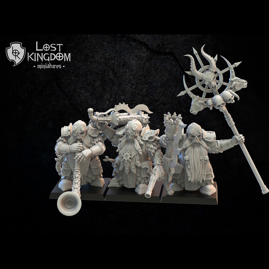 Gardes noirs avec arquebuses, état-major