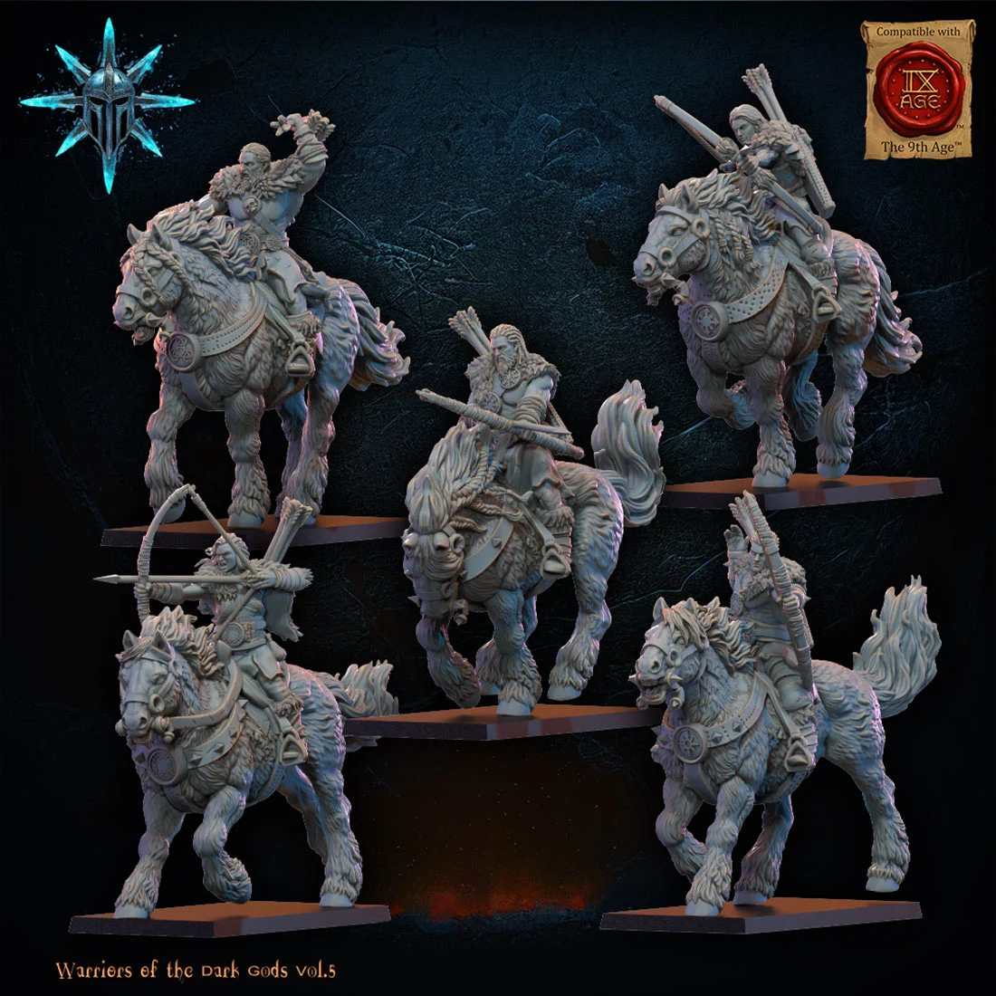 Archers barbares à cheval