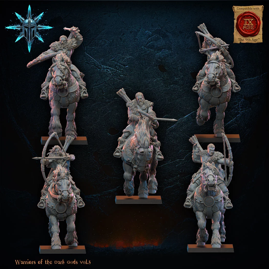 Archers barbares à cheval
