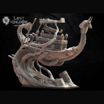 Barque funéraire antique