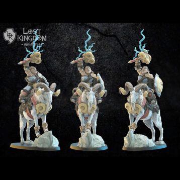 Magicienne naine sur bouc