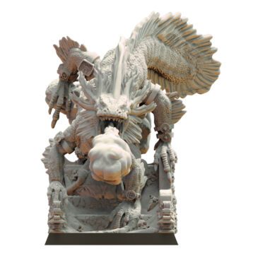 Tlemiahuatl crachant du feu