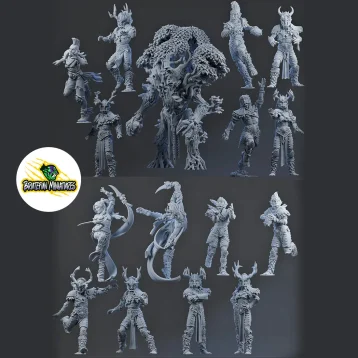 Elfes sylvains - BruteFun miniatures