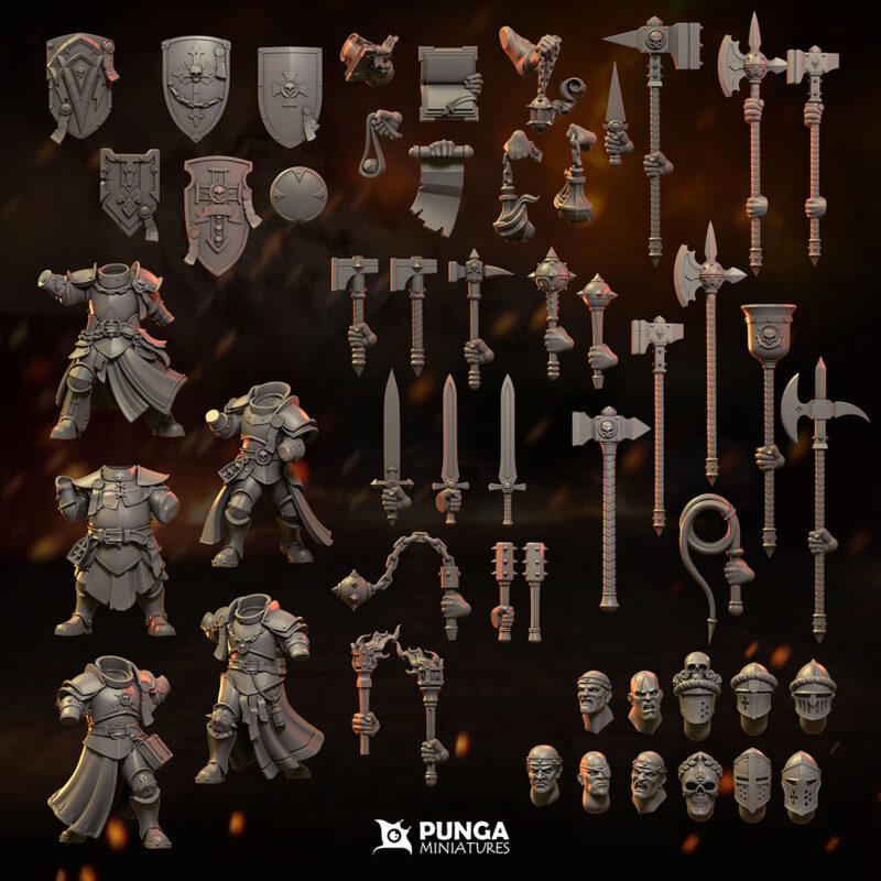5 Prêtres-guerriers - Armes