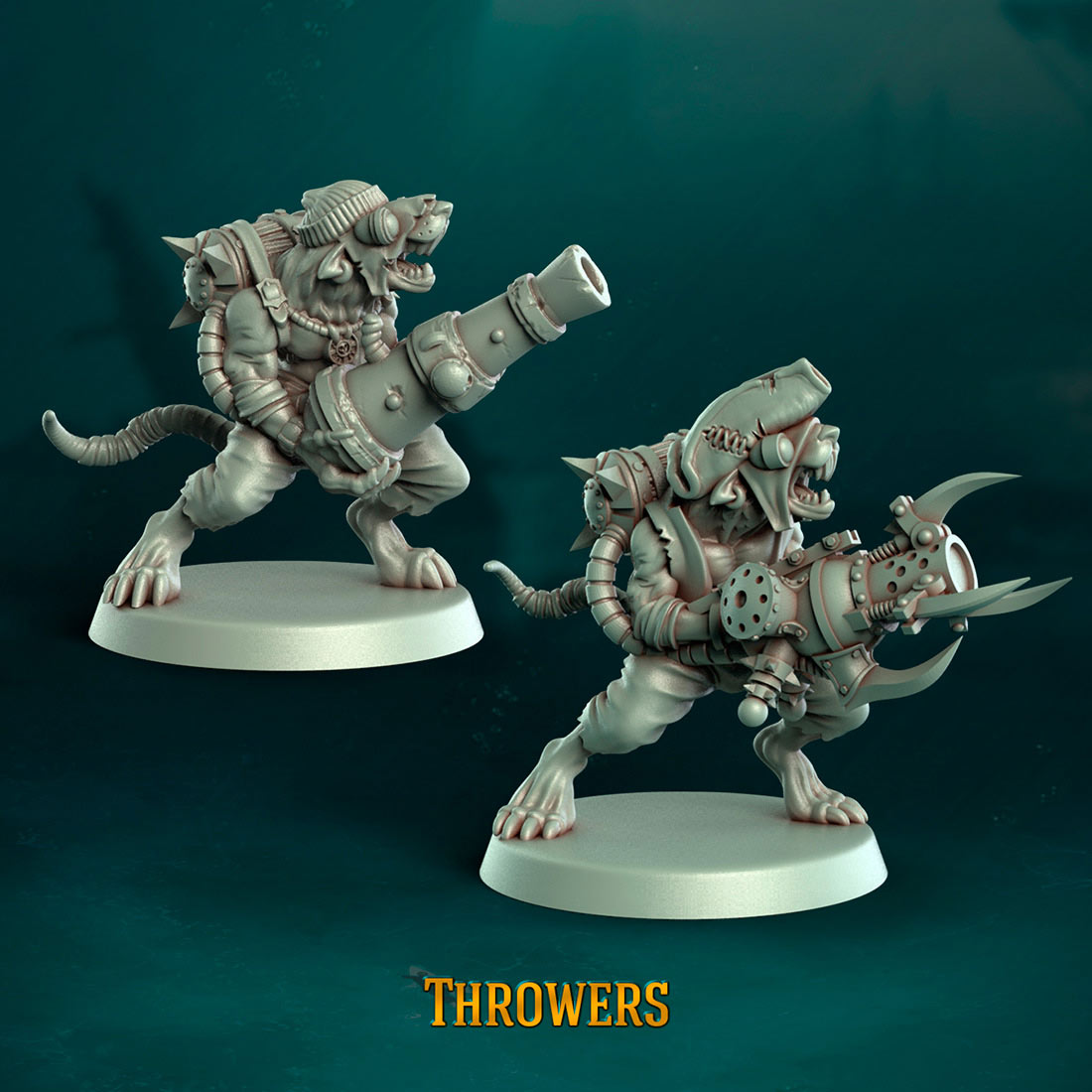 Equipe d'hommes-rats pirates - Lanceurs