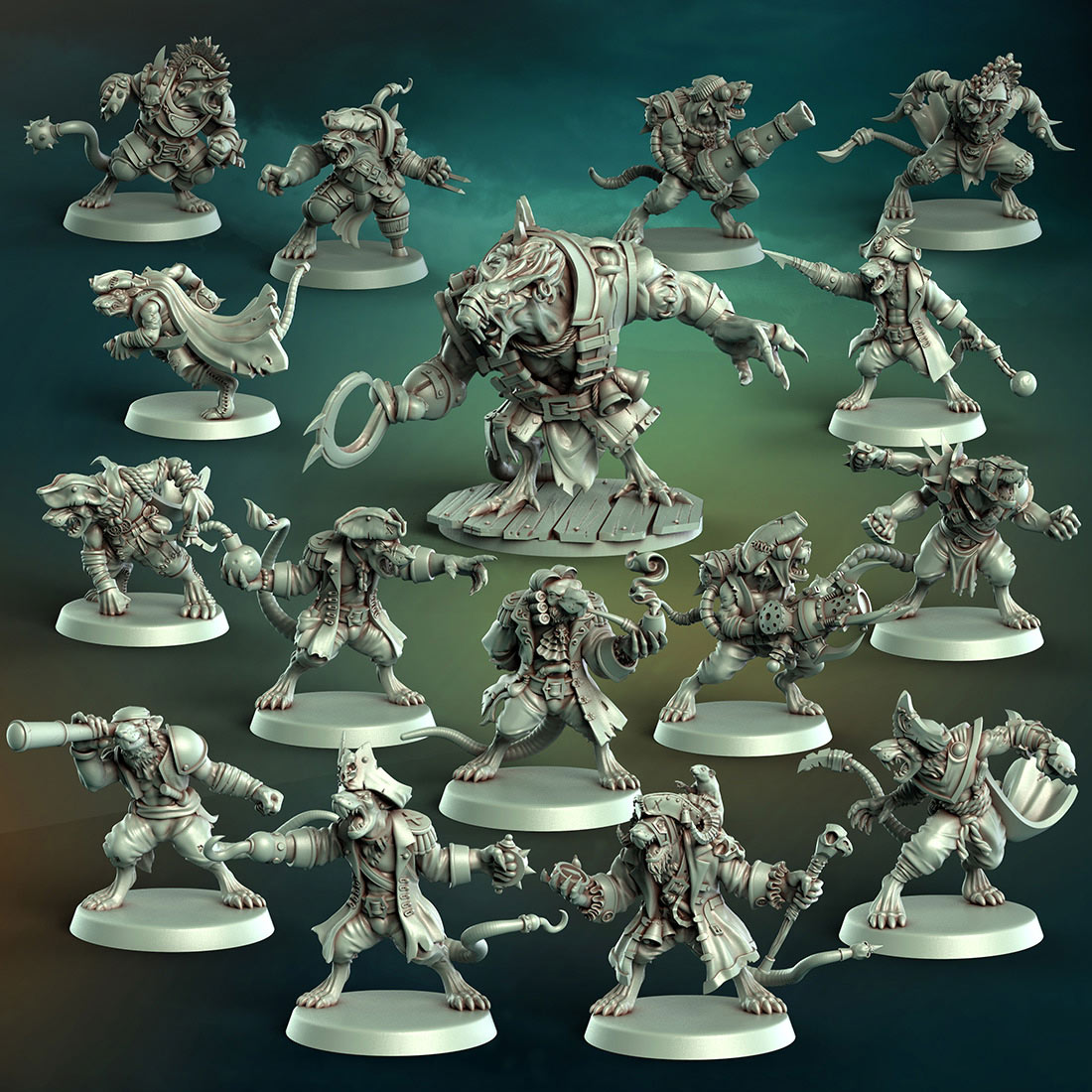 Equipe d'hommes-rats pirates