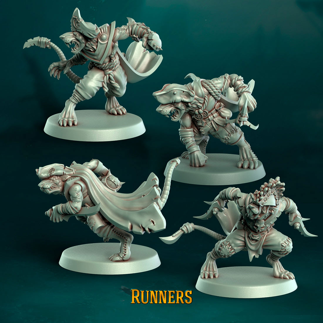 Equipe d'hommes-rats pirates - Coureurs