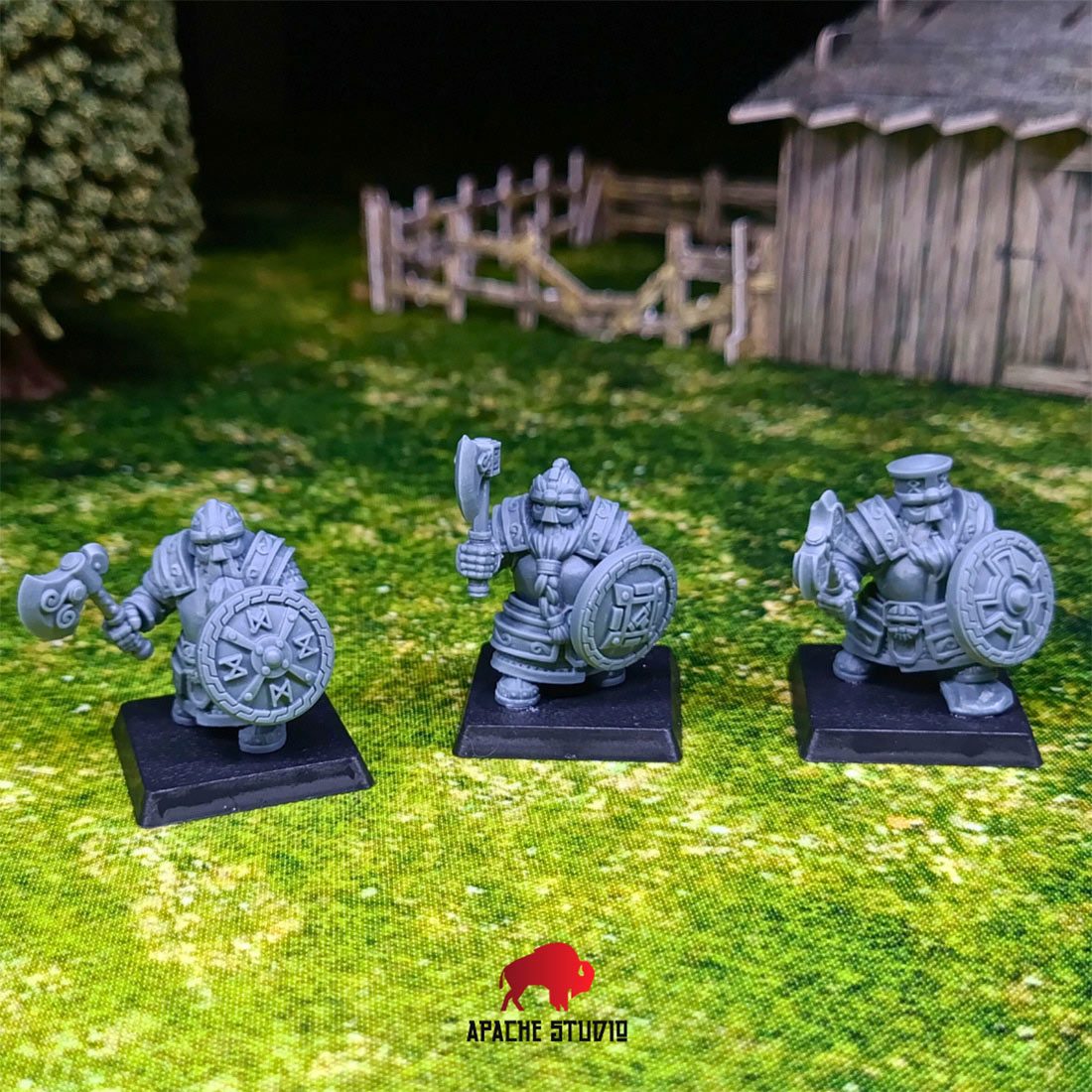 Gardes Dragon nains avec boucliers