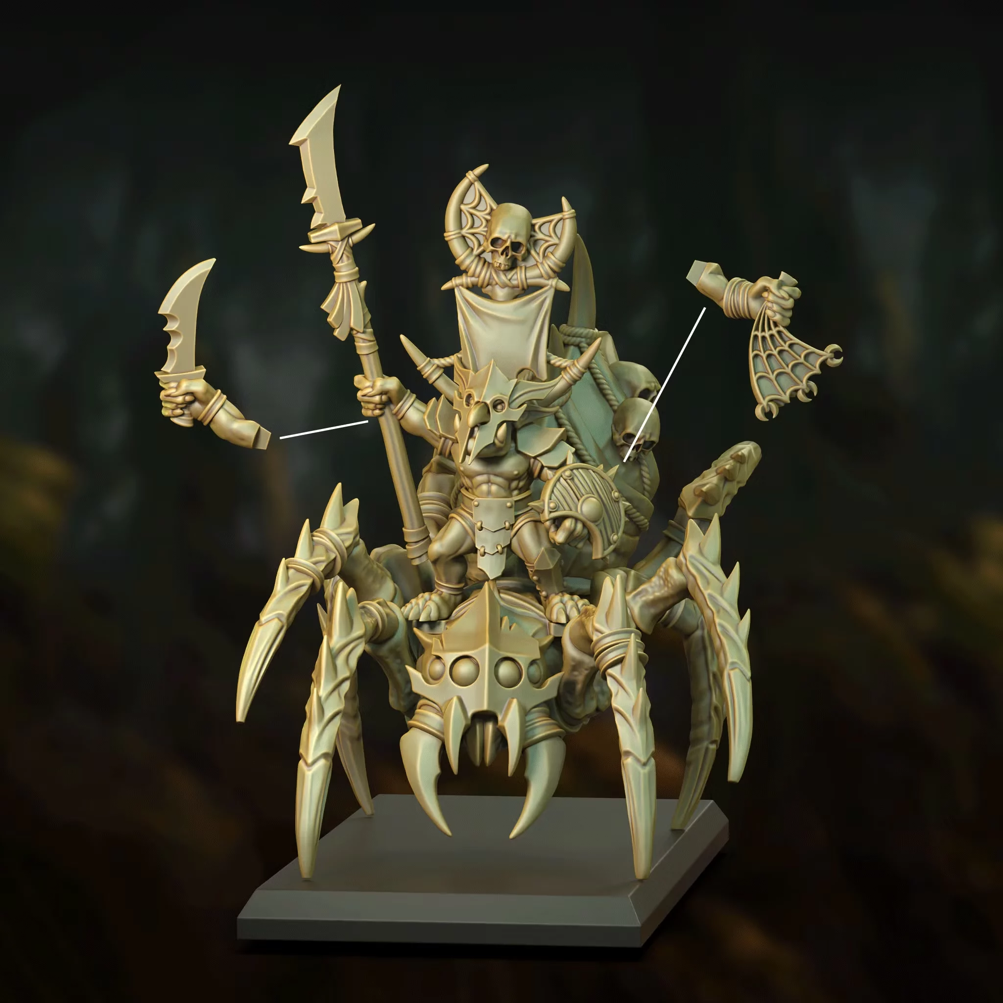 Chef gobelin sur araignée