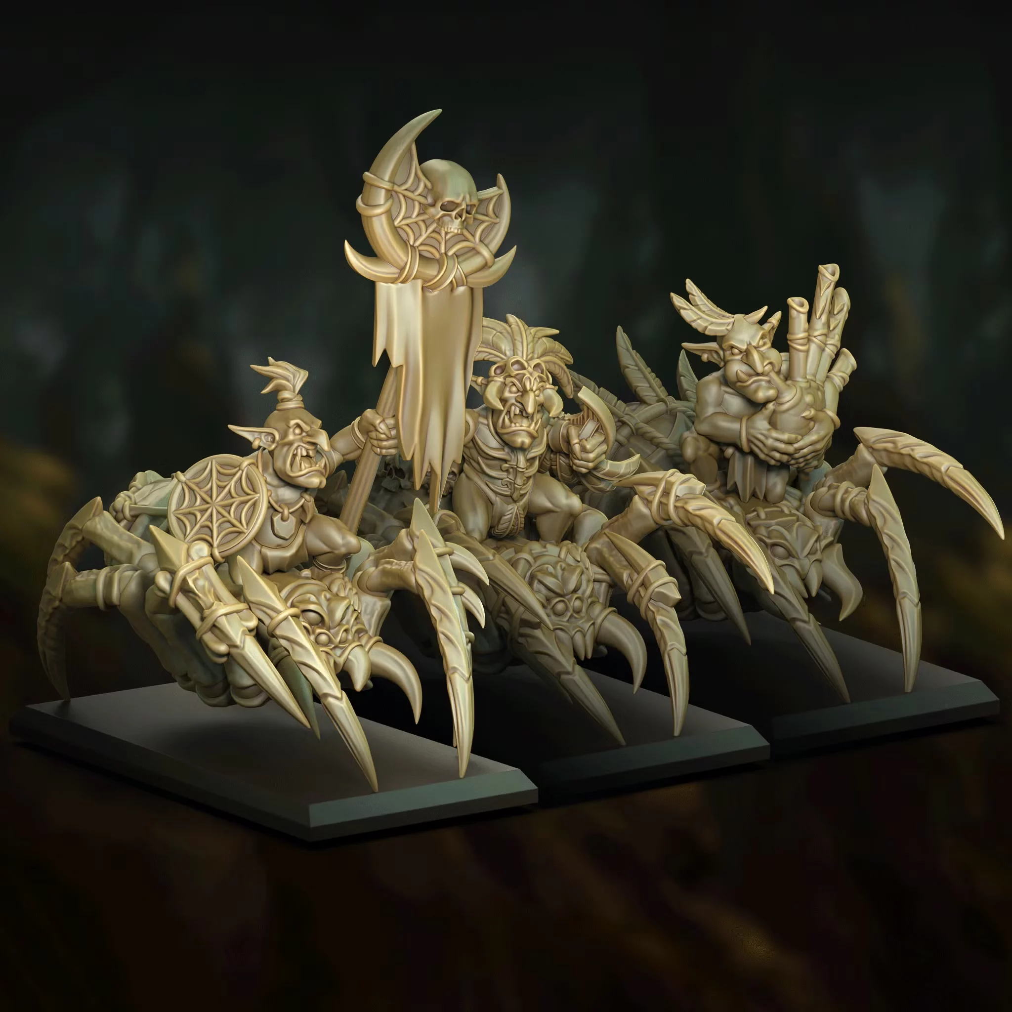 Gobelins chevaucheurs d’araignées, état-major