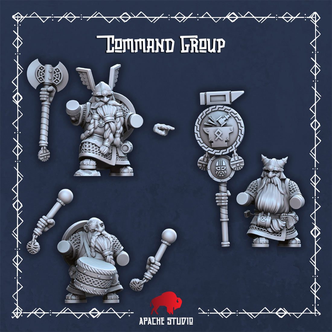 Guerriers des clans nains - Etat-major