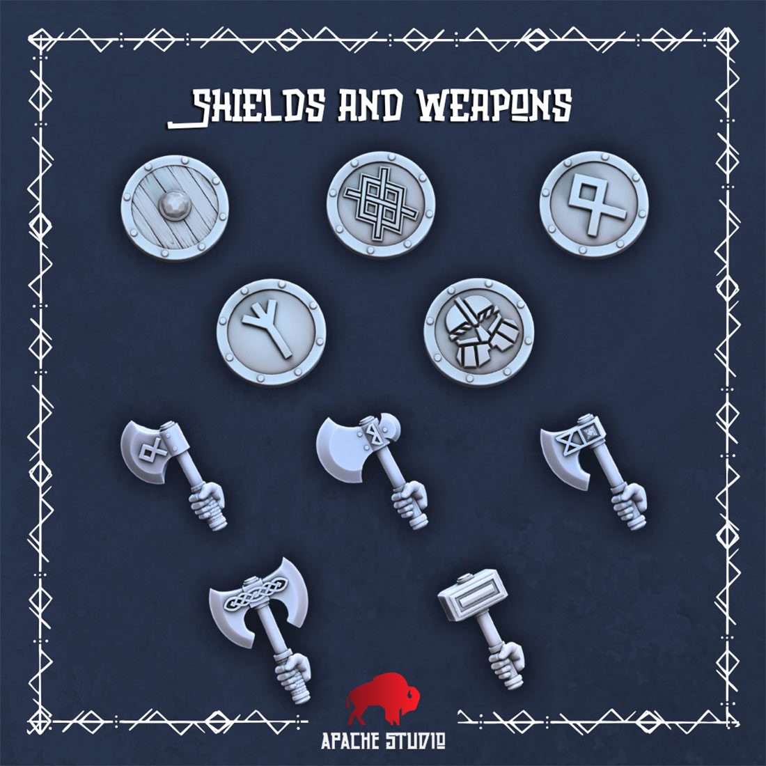 Guerriers des clans nains - Armes