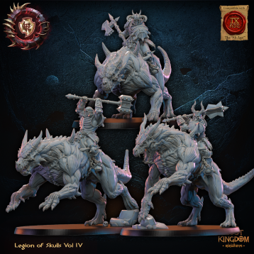 Guerriers de Koorn sur demi-dragon