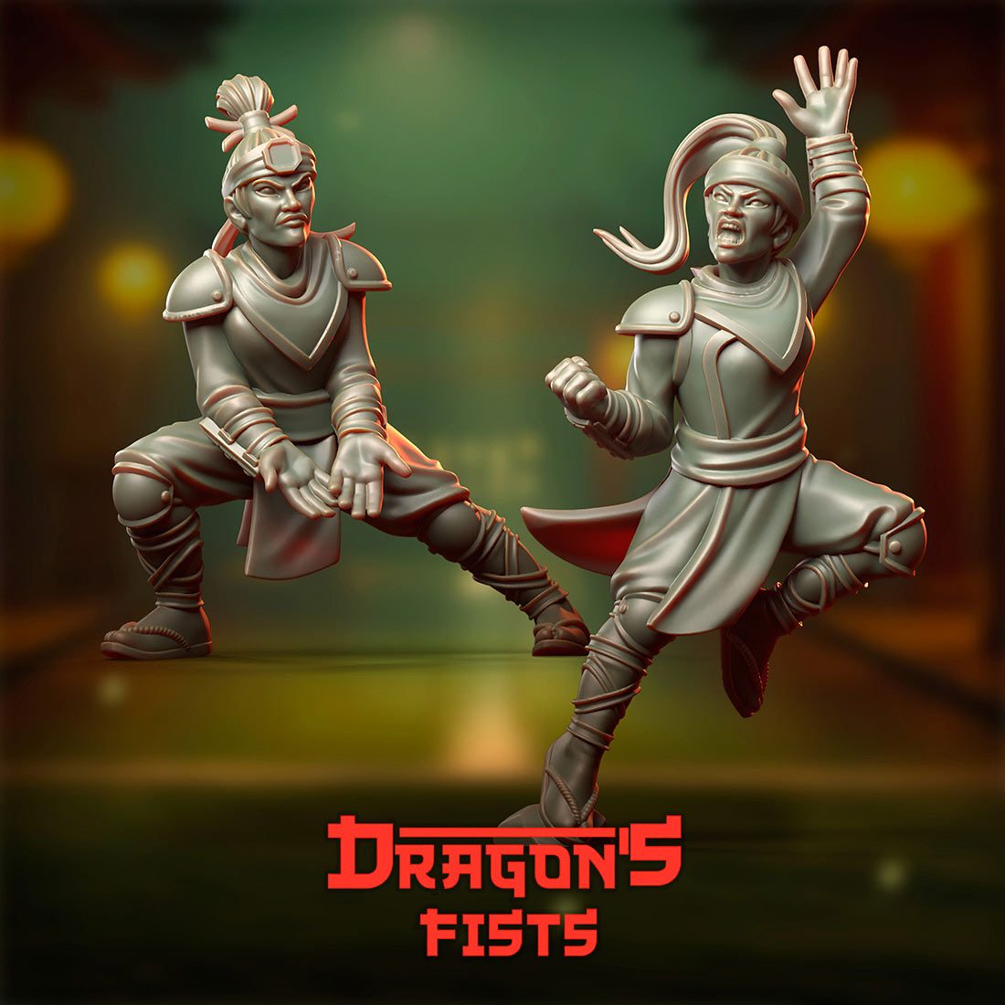 Dragon's Fists - Lineman et receveur humains