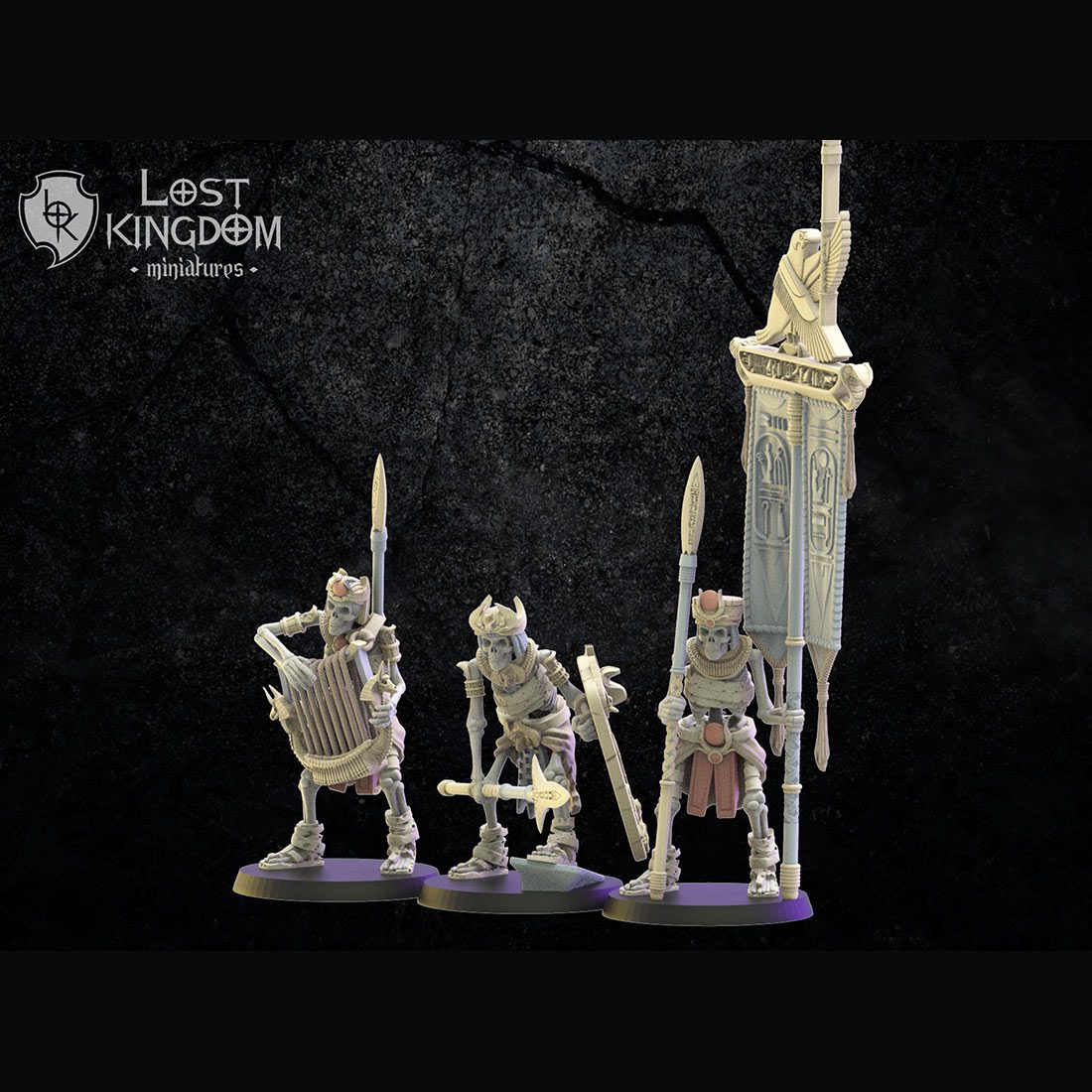 Etat-major lanciers squelettes