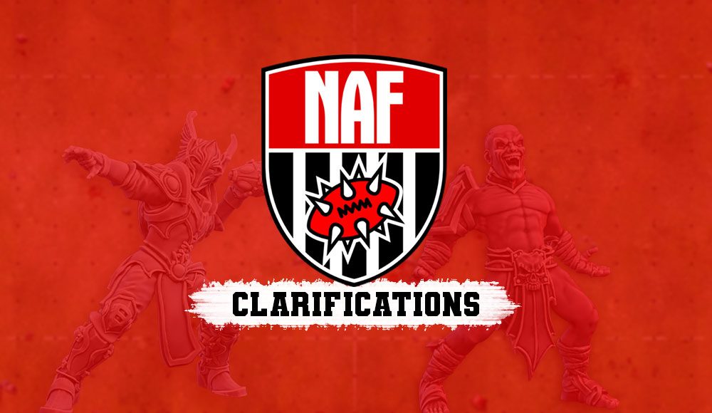 Clarifications de la NAF pour les règles de Blood Bowl 2025