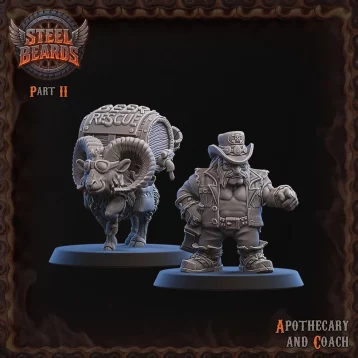 Coach et apothicaire nains - Steel Beards