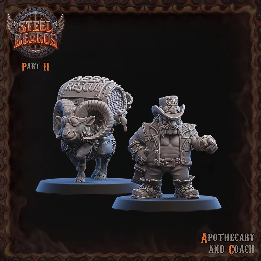 Coach et apothicaire nains - Steel Beards
