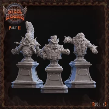 Bustes nains - Steel Beards