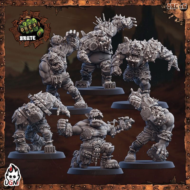 6 brutes orques Mad Max style