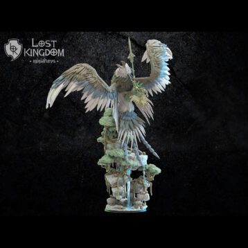 Seigneur elfe sur grand aigle