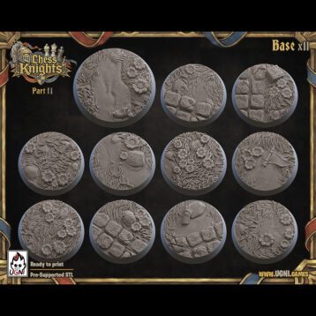 Socles Chess Knights - Fantasy football