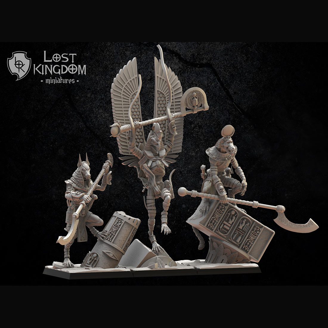 3 Gardiens Ushabti